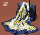 90cm*90cm 2016 Big Size Silk Square Scarf Women Fashion Brand High Quality Imitated Silk Satin Scarves Polyester Shawl Hijab