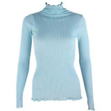 90%Natural Silk 10%Cotton Women pullovers Turtleneck rib knit shirt long sleeve Solid sweater Basic top 2016 Fall Winter