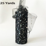 9.2/22m Glitter Sequin Tulle Roll 10/25 Yards 15cm Spool Tutu Wedding Decoration Organza Laser DIY Craft Birthday Party Supplies
