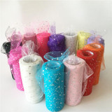 9.2/22m Glitter Sequin Tulle Roll 10/25 Yards 15cm Spool Tutu Wedding Decoration Organza Laser DIY Craft Birthday Party Supplies