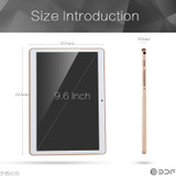 9.6 Inch Original 3G Phone Call Android Quad Core Tablet pc Android 5.1 2GB RAM 16GB ROM WiFi GPS FM Bluetooth 2G+16G Tablets Pc