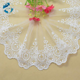 9.5cm width Cotton embroid lace sewing ribbon guipure lace african lace fabric trim warp knitting DIY Garment Accessories #3044
