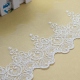 9.5cm width Cotton embroid lace sewing ribbon guipure lace african lace fabric trim warp knitting DIY Garment Accessories #3044