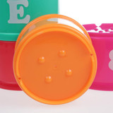 9 pieces/lot Educational kids Toys Figures Letters Folding Cup Stacking Pagoda Baby Children Juguetes Early Intelligence