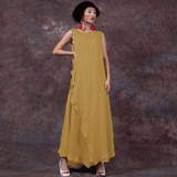 9 Colors 2018 Summer ZANZEA Women Retro Maxi Long Dress Casual Loose Sleeveless Vintage Dress Vestidos Plus Size