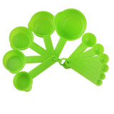 Medjelio 11 Pcs Measuring Spoons Tools Cup Set 3 Colors Cooking Kitchen Accessories Baking Measuring Ladle Scale