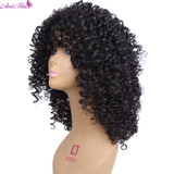 Medium Length Afro Kinky Curly Synthetic Full Wig Heat Resistant Fiber Hair Wigs For Black Women Medium Length Afro Kinky Curly Synthetic Full Wig Heat Resistant Fiber Hair Wigs For Black Women