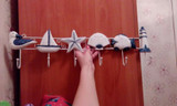 Mediterranean Style Hook Clothes Rack Cloth Hook Wall Hook Robe Hook for Bathroom Acces Home Decoration Accessories