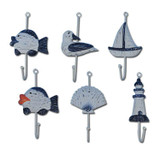 Mediterranean Style Hook Clothes Rack Cloth Hook Wall Hook Robe Hook for Bathroom Acces Home Decoration Accessories