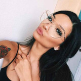 Mecol 2016 New Cat Eye Sunglasses Women Brand Designer Fashion Twin-Beams Rose Gold Mirror Cateye Sun Glasses For Female UV400