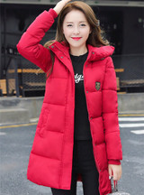 MECEBOM New Long Parkas Female Women Winter Coat Thick Cotton Winter Jacket Womens Outerwear Parkas for Women Winter Outwear