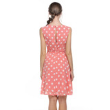 Meaneor 2017 sexy vestido summer dress dot print chiffon elegant casual bow Dot Print dress women Ladie Girls Lovely dresses