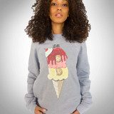 BITCONE PLUSH FLEECE UNISEX RAGLAN SS