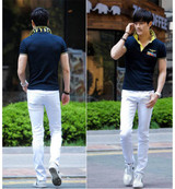 MCCKLE Fashion White Ripped Jeans Men With Holes Skinny Famous Designer Brand Slim Fit Destroyed Torn Jean Pants mens jeans