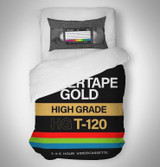 Super Tape Gold  Duvet Cover Set