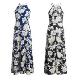 Maxi Dress Vintage Floral Print Summer Long Dress Off Shoulder Sexy Women Causal Dress Plus Size Beach Party Dresses Vestidos