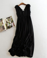 Maternity Women's Jersey Dress Sleeveless V-Neck Pregnant Top Clothes for pregnant Women Slim Pregnancy Dress Wear Profession