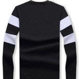 Liseaven 2017 New Autumn Winter Mens Long Sleeve T-Shirt O Neck Striped T Shirt for Men