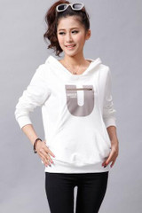 Lisa Colly 2016 Women'S Clothing Hoodies Sweatshirts Hoodie Cotton Black White Hoody Sweatshirts Women Hoodies