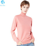 Liny Xin 100% Cashmere Women's Sweater and Pullover Winter Turtleneck Sweater Women Long Sleeve Slim fit knitted Sweater