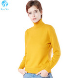 Liny Xin 100% Cashmere Women's Sweater and Pullover Winter Turtleneck Sweater Women Long Sleeve Slim fit knitted Sweater