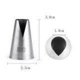 LINSBAYWU Popular 580# Flower Icing Piping Tips Nozzle Cake Cupcake Decorating Pastry Tool
