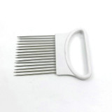 LINSBAYWU Newest !!! Stainless Steel Onion Slicer Vegetable Tomato Holder Cutter Kitchen Tools Gadget 2016 Kitchen Gift
