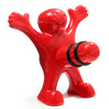 LINSBAYWU 1pc Newest Novelty Bar Tools Wine Cork Bottle Plug Funny Happy Man Guy Wine Stopper Perky Interesting Gifts