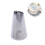 LINSBAYWU #86 Fold Cream Metal Tips Icing Piping Nozzles Cake Cream Cupcake Pastry Tool