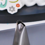 LINSBAYWU #86 Fold Cream Metal Tips Icing Piping Nozzles Cake Cream Cupcake Pastry Tool