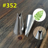 LINSBAYWU #352 Rose Leaves Cupcake Decorating Tips Pastry Nozzles Fondant Decorations Bakeware