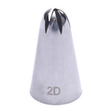 LINSBAYWU #2D Large Size Rose Flower Cake Decorating Icing Tip Cupcake Nozzles Decoration