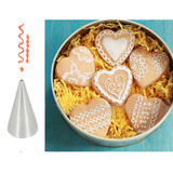 LINSBAYWU #1 1mm Round Decorating Cake Piping Tips Icing Tubes Pastry Nozzles Cupcake Tool