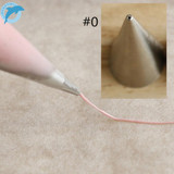 LINSBAYWU #0 0.75mm Stainless Steel Cream Icing Piping Nozzles Fondant Baking Tools Cake Decoration Pastry Tips