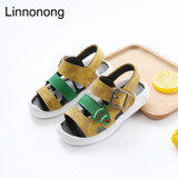 Linnonong New 2017 Children Summer Sandals Kids Fashion Boys Girls Antislip Beach Sandals Little baby Toddler Shoes