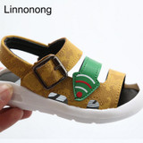 Linnonong New 2017 Children Summer Sandals Kids Fashion Boys Girls Antislip Beach Sandals Little baby Toddler Shoes