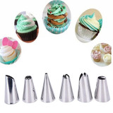 LIMITOOLS Silicone Pastry Bag & 6 Nozzle Set for Cake Decorating