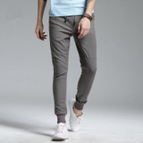 Men's Slim Straight Casual Linen Pants for Spring & Summer