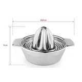 Stainless Steel Manual Lemon Juicer Squeezer with Bowl