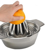 Stainless Steel Manual Lemon Juicer Squeezer with Bowl