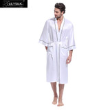 Lilysilk Men's Silk Kimono Robe - Pure Silk Sleepwear & Lounge
