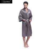 Lilysilk Men's Silk Kimono Robe - Pure Silk Sleepwear & Lounge