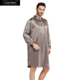 LILYSILK Men's 22 Momme Silk Robe - Luxurious Comfort
