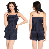 Lilysilk Women's Silk Pyjamas Set with Lace - Luxury Sleepwear