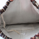LilyHood Women's Boho Chic Aztec Fabric Drawstring Backpack