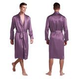 Lilysilk 100% Silk Men's Long Kimono Robe - Luxurious Sleepwear
