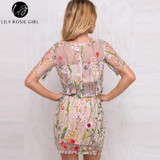 Lily Rosie Girl Floral Embroidery Boho Summer Romper Set