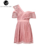 Lily Rosie Girl V-Neck Lace Mini Dress - Chic Summer Style