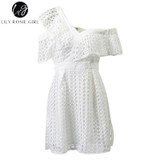 Lily Rosie Girl V-Neck Lace Mini Dress - Chic Summer Style