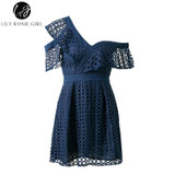 Lily Rosie Girl V-Neck Lace Mini Dress - Chic Summer Style